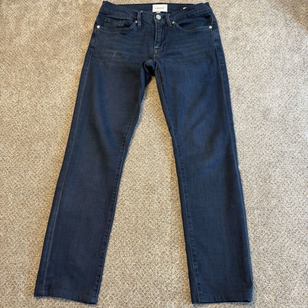 FRAME L'Homme Slim Jeans Mens 29x29 Inch Placid Dark Wash